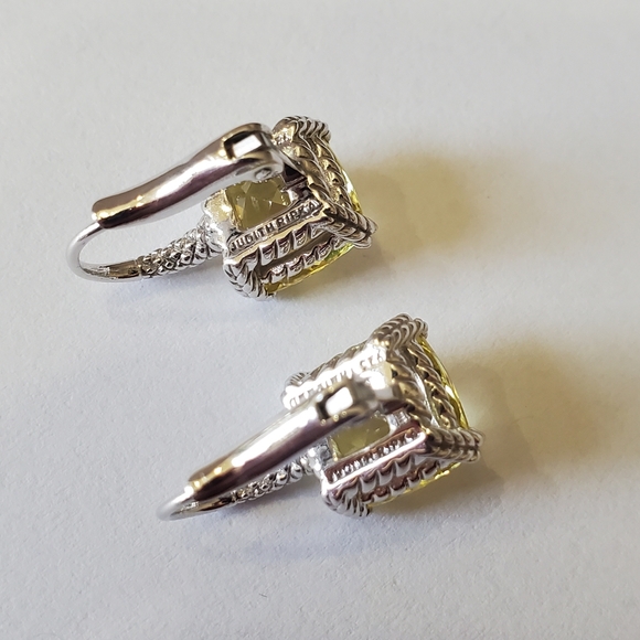 Judith Ripka Lemon Citrine Earrings - Picture 5 of 7